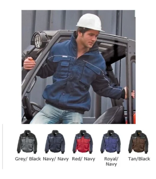 RS71A Workguard Zip Sleeve Heavy Duty Pilot Jacket